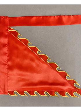 道家旗子红色黑色白色黄色火焰旗素面纯色旗子定制神坛道坛堂口