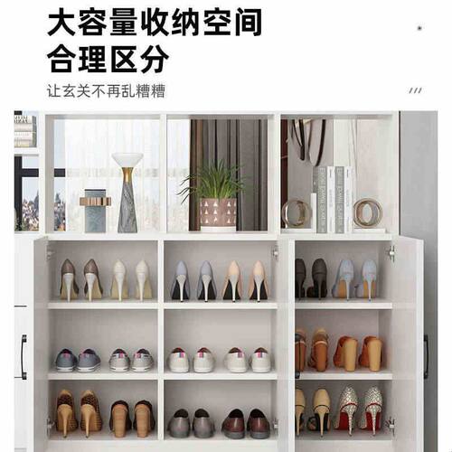 玄关柜入户正对门家用客厅屏风隔断柜新款欧式酒柜储物柜进门鞋柜