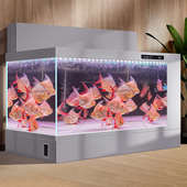 鱼缸水族箱双过滤铝合金锦鲤地缸超白玻璃免换水客厅家用加宽大型