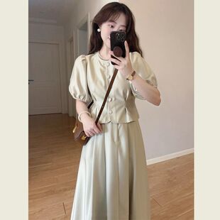 高级感复古小香风上衣半身裙两件套 夏季 时尚 搭配一整套女夏季 法式