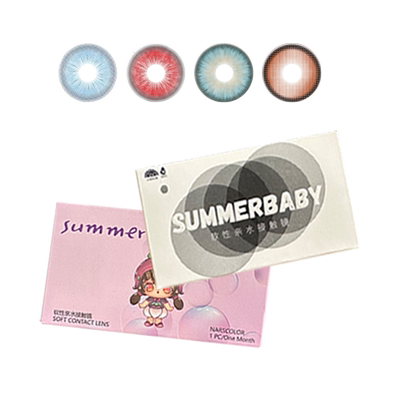 summerbaby美瞳混血月抛baby蓝印度女王蓝天使冰西红柿海岛印尼棕