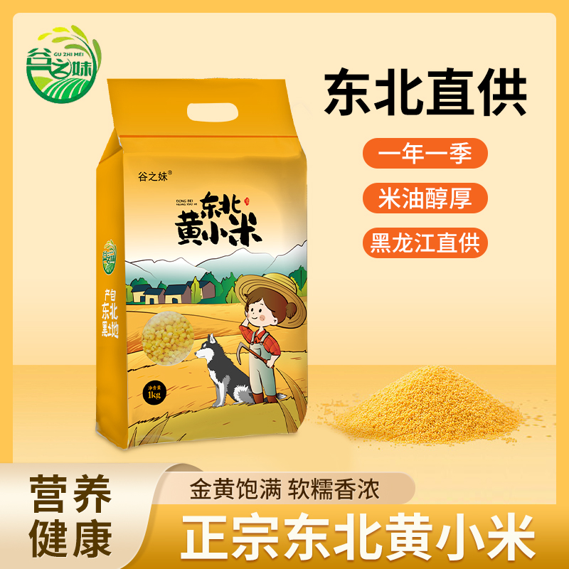 谷之妹黄小米颗粒饱满色泽金黄