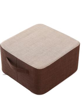 亚麻可拆坐加厚垫布艺蒲团麻飘窗榻榻米加高洗UUY加厚坐垫地板坐