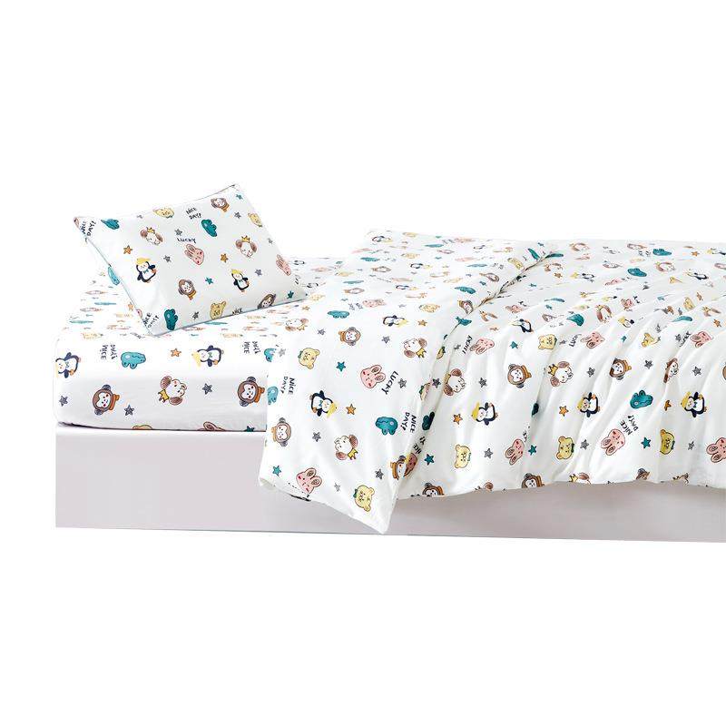 严选BT-001童绒棉单被套全棉印长花人被套儿纯棉卡通小被套厂家,床上用品,学生床品套件,淘宝优惠券,粉丝福利购,淘宝优惠卷