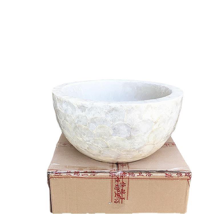 简约玻璃钢圆碗型插花盆公司前台家居金色客厅酒店大厅花艺摆件
