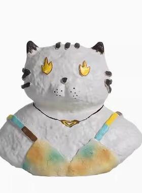 现代艺术几柜扭曲GT-A027黄色脂摆件何软装艺术样板间客厅子电视