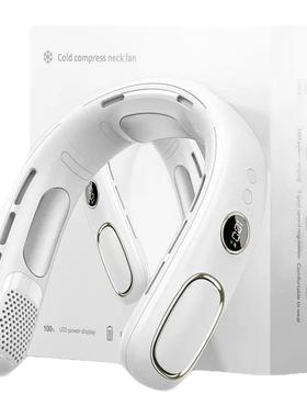 205新款挂半导体制冷854脖风扇sb充电便携2式懒人户外挂脖小风u扇