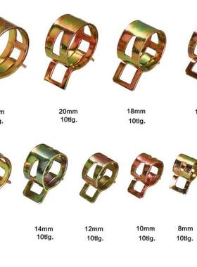 10pcs/-盒6m列m226mm-22mmmm系镀彩锌弹性卡箍软管夹日式喉0箍CPU