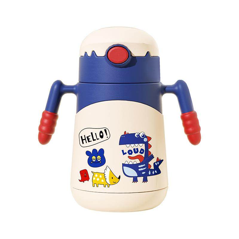 卡蜜迪kamidi保温奶瓶316不锈钢一杯两用保温学饮外出奶嘴鸭嘴杯