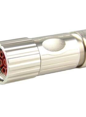 M23信号防水连接器M623DAH6芯接航空头冷对压针8912161插7P19孔