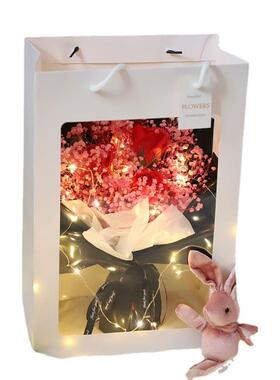 永生花满天星干友花向日葵花MTX0512成品情人节女生日礼物送束生