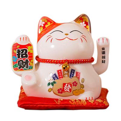 摇NRR手招财猫摆件开业小号店收银台家居面客厅桌装铺饰品自动礼