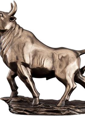 冷铸铜牛家居装饰品酒柜玄关新家摆件乔迁工艺品伴手礼财运