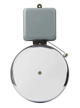 外厂家直SCF-10寸式击电铃白色220V无火花学校工厂径SCF电铃DL-25