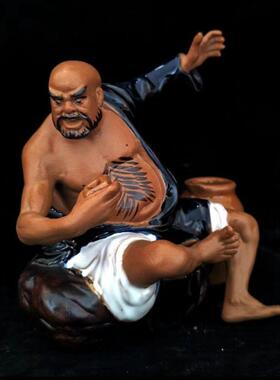 ≈李搭小龙花园户外摆功夫盆景盆栽件装饰配中F7595TJ5华术武武僧