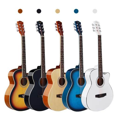 吉他40寸民谣木吉他guitar外贸GA-H10初学者音乐亮光吉他