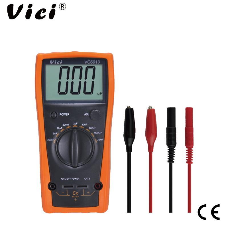 VICI维希电容表VC6013自动放电防烧手持数字电容专用表