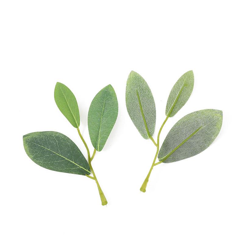 新款丝网花仿真绣球叶子叶六角叶片手工DIY树叶手工装扮道具配件
