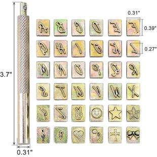 皮革字母数字冲O皮革英文冲LOG印章皮革印花工具皮雕印章