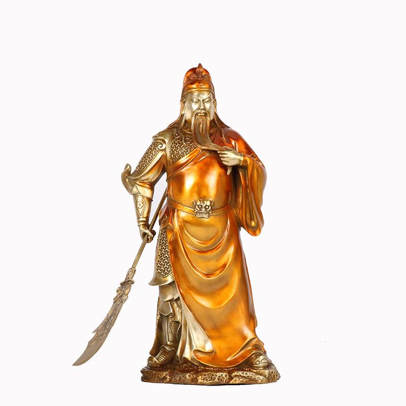 直供铜关公武关公武财神佛事‘财神摆件铜工艺品