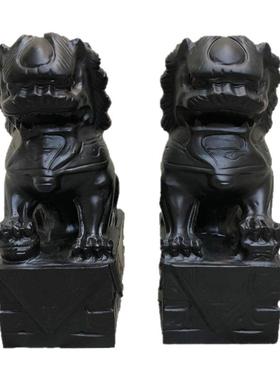 新中式工艺品家居摆饰办公室书靠书档房狮子树脂工艺品摆件