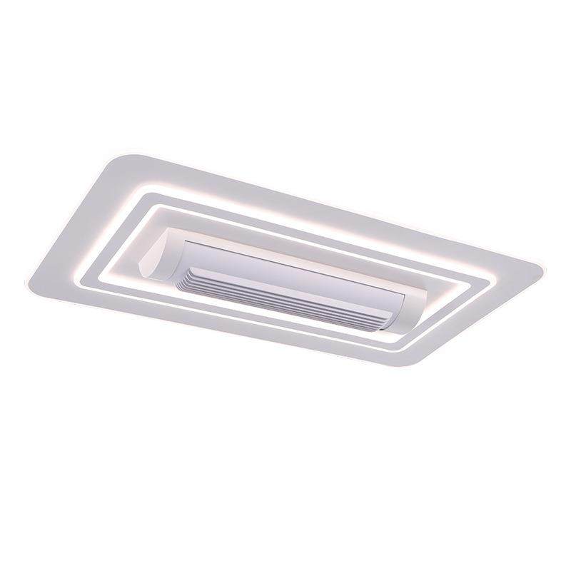 滚筒式无叶风扇灯吸顶灯一体客厅灯卧室餐厅灯智能静音灯具成套