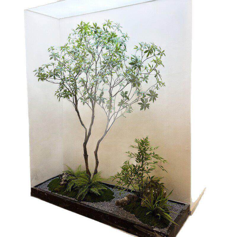 端马醉木绿植造景橱窗植物室内仿真榕树装饰树大型假树简约景观