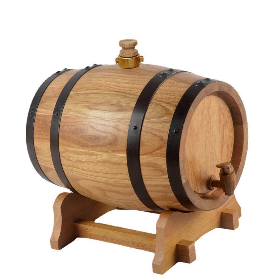 无内胆橡木酒桶20L25L30L升自酿红酒葡萄酒桶家用真正烘烤橡木桶