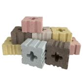 鱼缸过底滤材料小方砖培菌中空石英方砖原矿净水十字炫彩水族