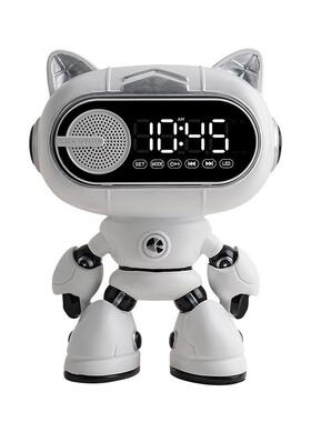 贝汉美智能闹钟装饰品摆件现代客厅卧室桌面床头柜摆学生台式时钟