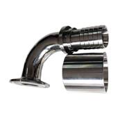 04不锈钢90度弯扣压接头快装 TC卡盘液压弯管弯头油管橡胶高压