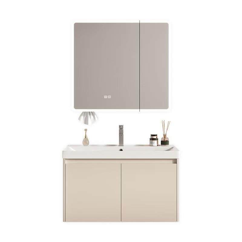 潮州加厚蜂窝铝圆弧浴室柜陶瓷一体盆组合加深洗手台洗脸洗漱盆柜