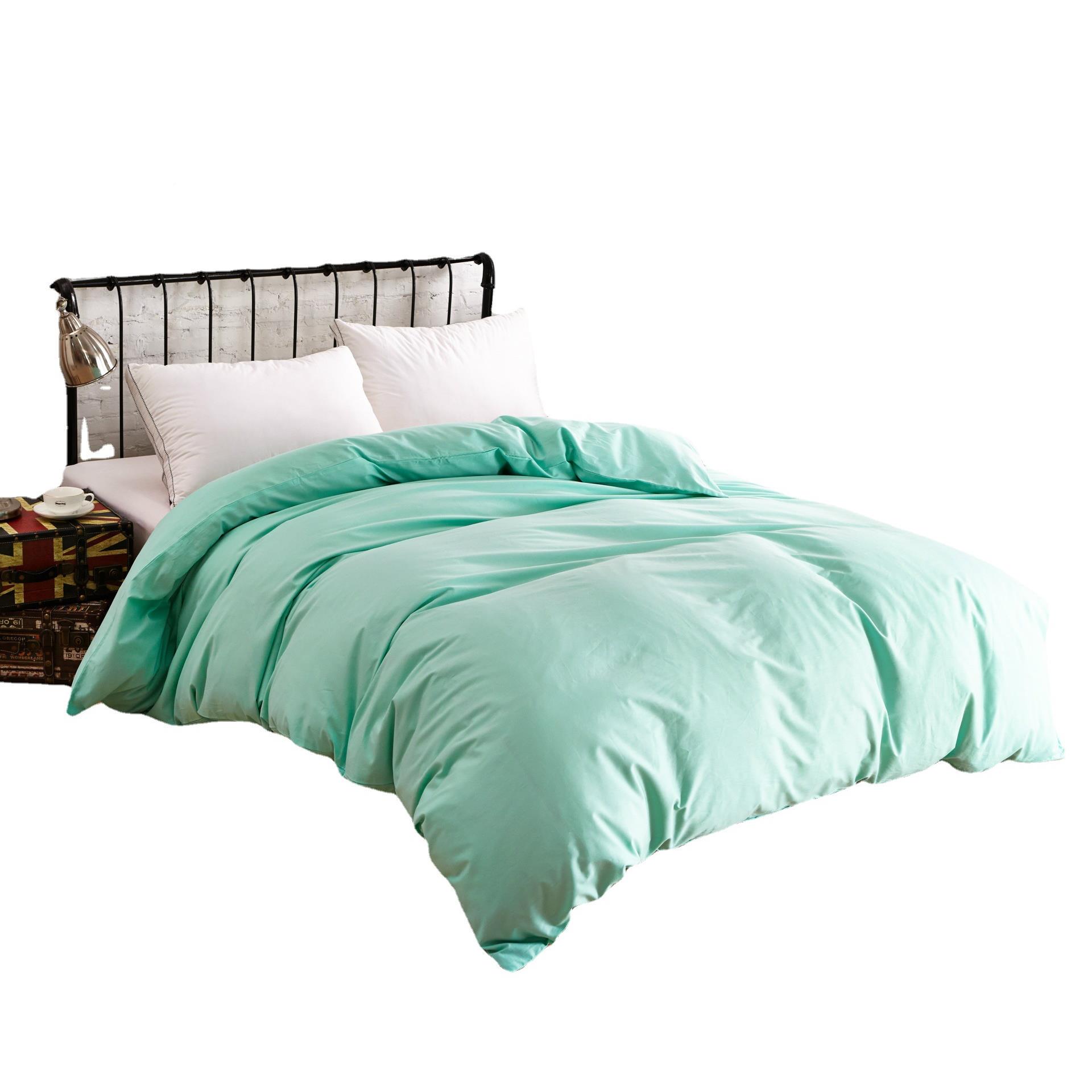 酒宾馆棉全棉纯clp色斜纹被套单件纯简素约色加密单双人被店罩