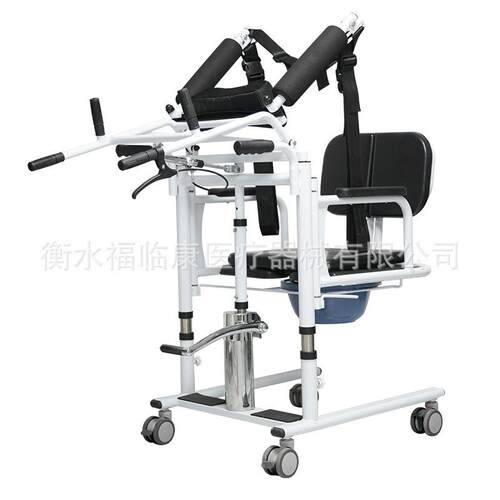多功能液压升降移位机辅助起身家庭护理床床边移动老人坐便器
