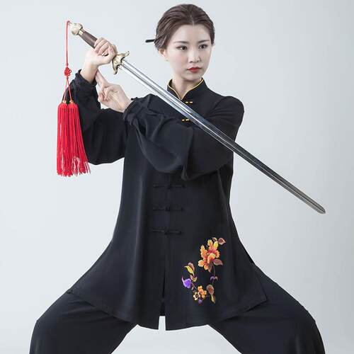 御尊太极服女新款春秋太极拳练功服四季2026新款武术表演服装韶华