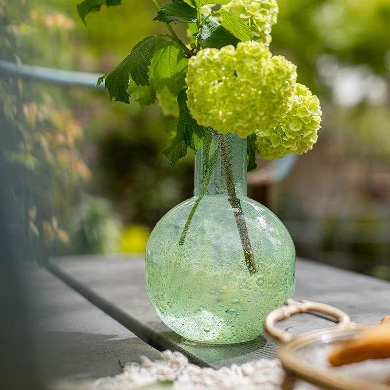 雨浓气泡玻璃花瓶梦幻网红水培插花细口瓶子客厅餐桌花器摆件,家居饰品,装饰坐盘/挂盘,淘宝优惠券,粉丝福利购,淘宝优惠卷
