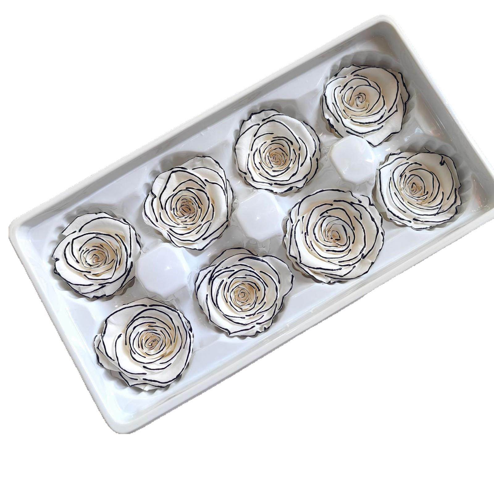 永生花玫瑰A级4-5cm8朵装真花手工DIY花材母亲节女神节,家居饰品,餐桌花艺,淘宝优惠券,粉丝福利购,淘宝优惠卷