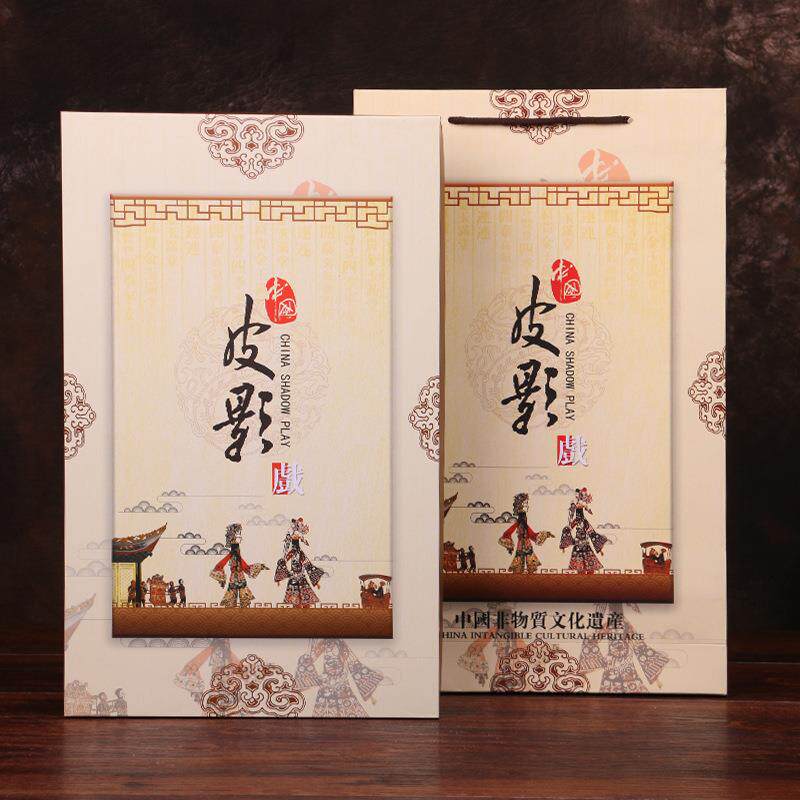 5ZW皮影戏道具表演幕布带操作杆手工幼儿园用皮影工艺品特色礼