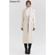 直筒象牙白色单排扣长款 House 大衣Remi 简约时尚 秋冬款
