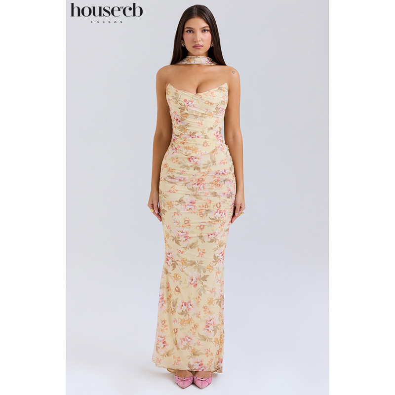 HouseofCB优雅印花胸衣