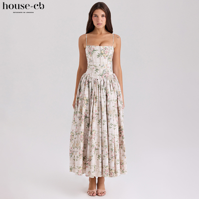 HouseofCB田园风花卉印花裙