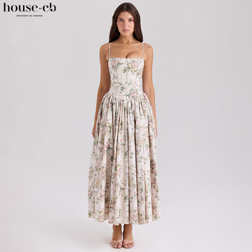 HouseofCB田园风花卉印花裙