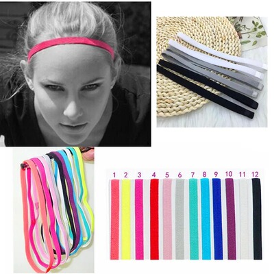 1pcs Thin Sports Elastic Headband Softball Hair Band Rubber