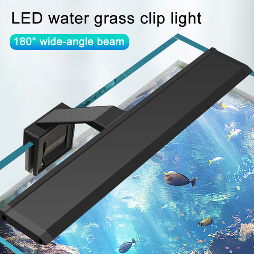 Aquarium LED Fish Tank Light Super Slim Plants Grow Clip Lig