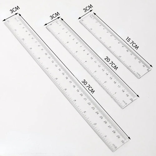 15cm 20cm 30cm Straight Ruler Transparent Plastic Ruler Draw