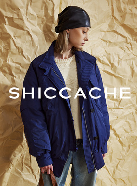 希凯驰25冬设计师款茧形工装羽绒服纯色时尚工装133128Y034