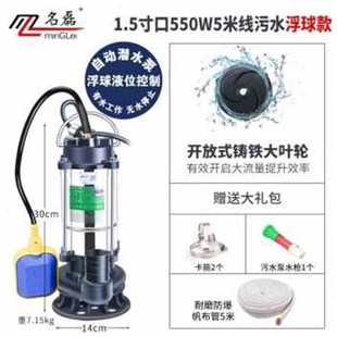 钢潜水泵220v抽水机清水泵高扬程小型家用化粪新款 现货厂销新款 品