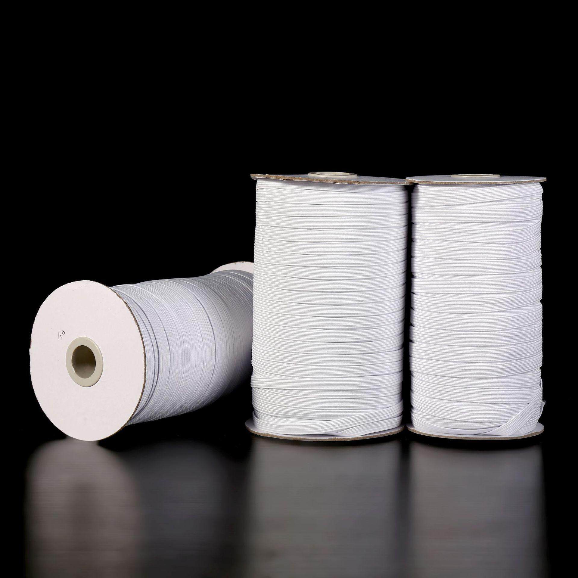 现货袖口袖套松紧带服装辅料弹力跑马带白色涤纶裤腰扁皮筋