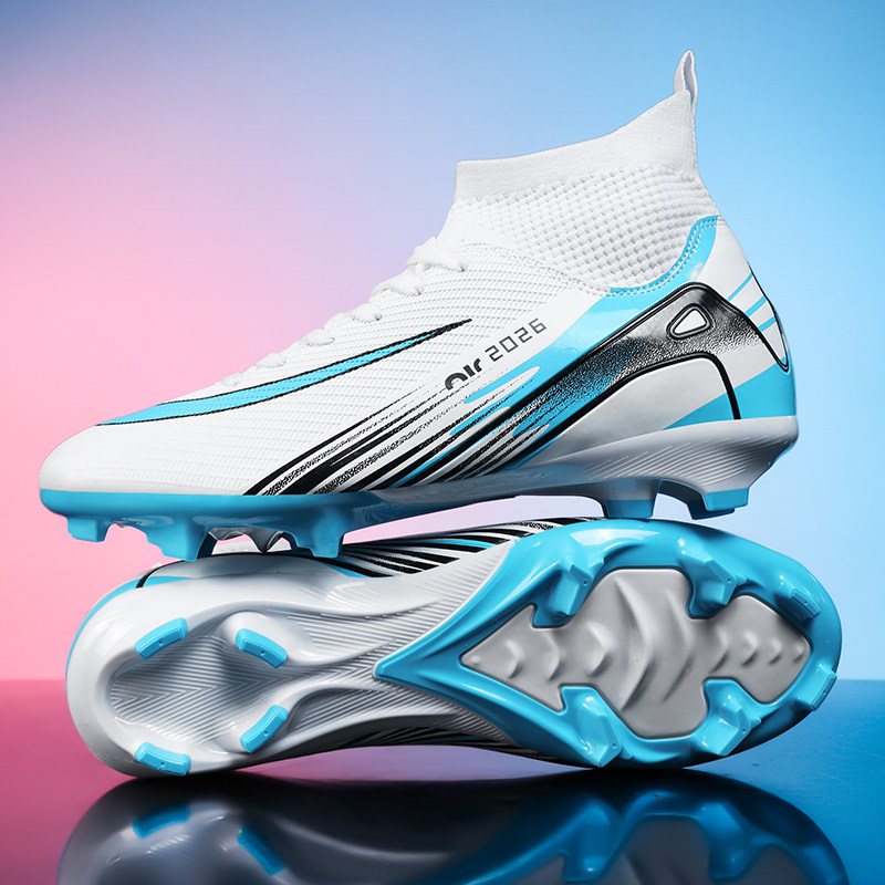 回力2026年新品透气刺客男女长钉足球鞋高帮中学生训练碎钉足球鞋