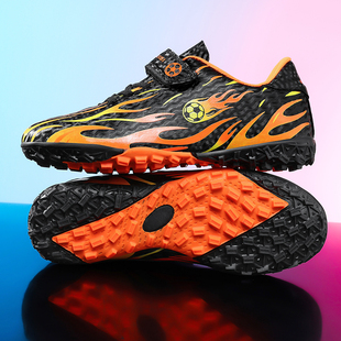 回力女童足球鞋碎钉2026年新款儿童魔术贴专业C罗球鞋女孩小学生